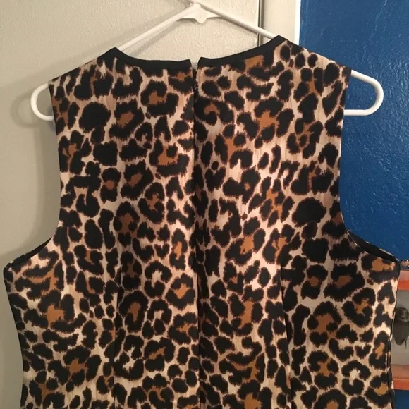 NWT J Crew leopard print shift dress - Picture 5 of 8
